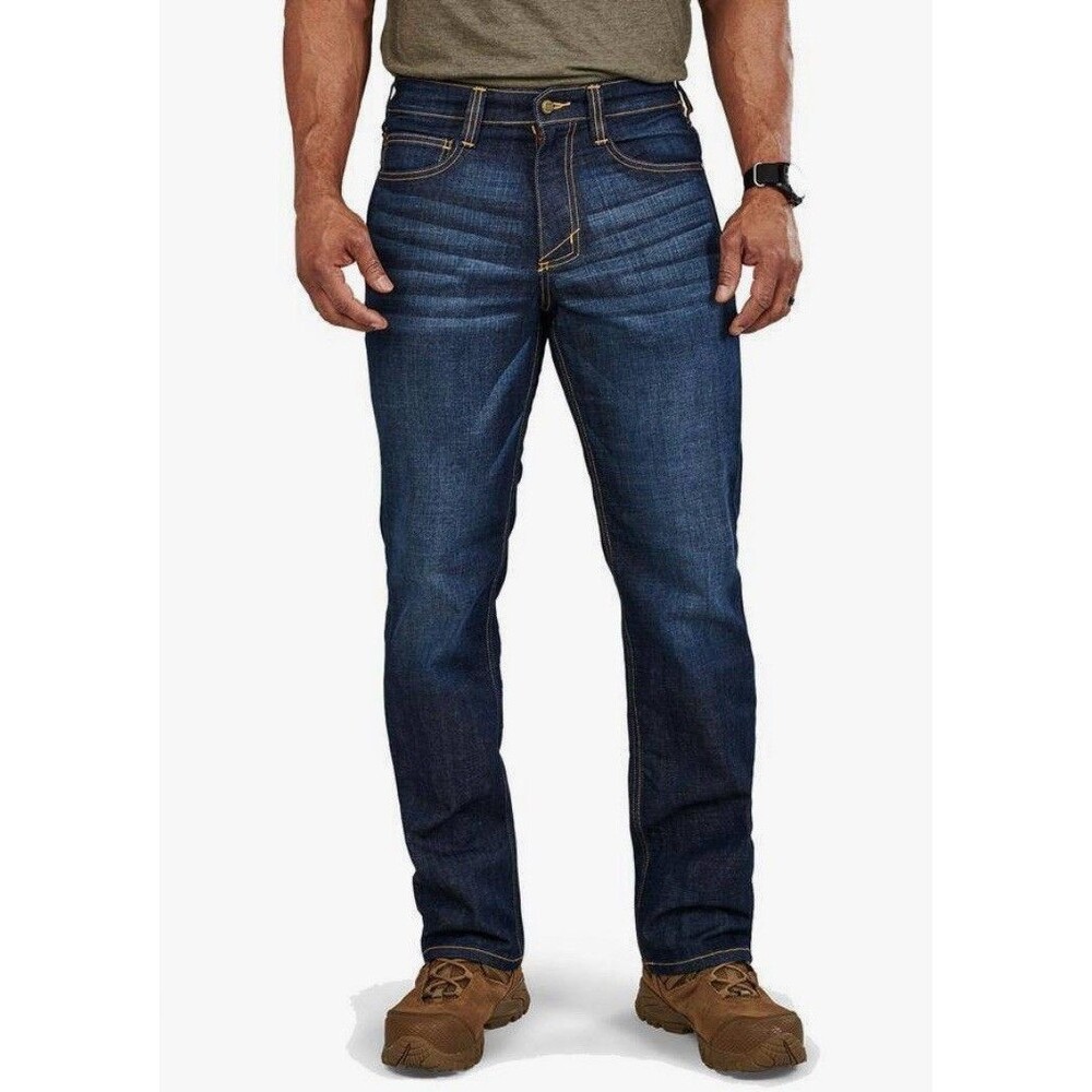 5.11 Tactical Defender-Flex Slim Fit Jeans Dark Wash Indigo Blue Mens 30/32
